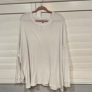 FP Movement by Free People Cream Long Sleeve Top